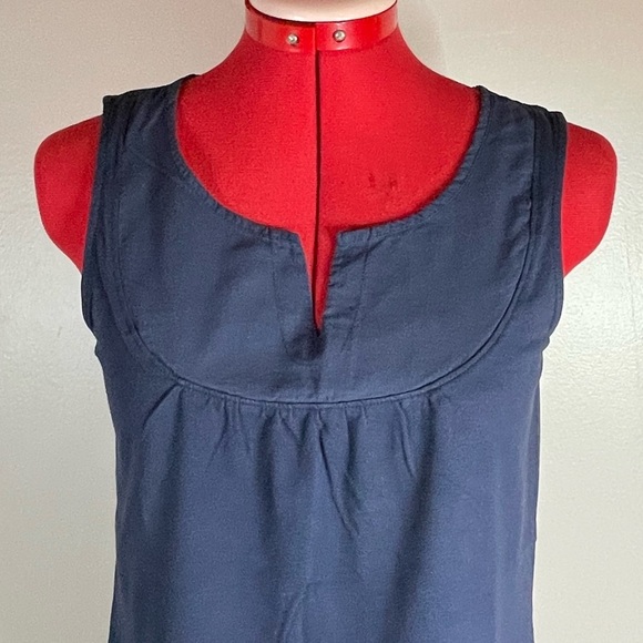 Ann Taylor Sleeveless Split Neck Top Sz S - Picture 2 of 6